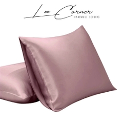 Vỏ Gối Nằm Lụa Tencel 60s Cao Cấp LEE CORNER, áo gối không khóa kéo 35x50 40x60 45x65 48x74 50x70 60x80cm (có may riêng)