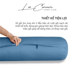 Vỏ Gối Ôm Lụa Tencel 60s cao cấp LEE CORNER mầu trơn, mềm mịn đủ size 60x80cm, 70x100cm, 80x100cm