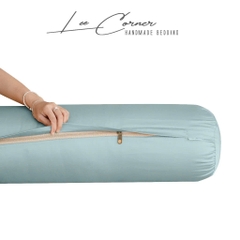 Vỏ Gối Ôm Lụa Tencel 60s cao cấp LEE CORNER mầu trơn, mềm mịn đủ size 60x80cm, 70x100cm, 80x100cm