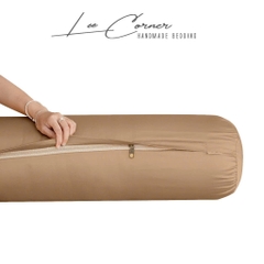 Vỏ Gối Ôm Lụa Tencel 60s cao cấp LEE CORNER mầu trơn, mềm mịn đủ size 60x80cm, 70x100cm, 80x100cm