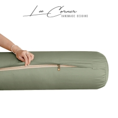 Vỏ Gối Ôm Lụa Tencel 60s cao cấp LEE CORNER mầu trơn, mềm mịn đủ size 60x80cm, 70x100cm, 80x100cm