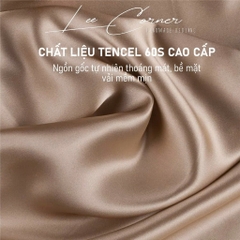 Ga giường Lụa Tencel 60s 1m6x2m LEE CORNER cao cấp, drap bo chun trải nệm 1m6 x 2m, ra bọc đệm mát lạnh (may theo yêu cầu)