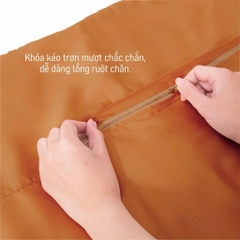 Chăn Lụa Tencel 60scao cấp LEE CORNER, chăn lót bông có khóa kéo mềm mịn thoáng mát 1,8x2m 2mx2m2 (may theo yêu cầu)
