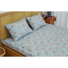 Tấm Trải Modal Micro, Ga chần bông LEE CORNER, Topper chần bông cao cấp kích thước 1m6 1m8 2m2, may theo yêu cầu