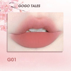 Son Kem Bùn Gogo Tales After Glow Mềm Mịn Lâu Trôi Không Dính Cốc Thin Mud Gauze Lip Glaze GT476