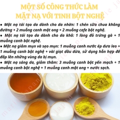 Tinh Bột Nghệ Vàng Nguyên Chất Obaxua Làm Trắng Giảm Mụn Đẹp Da Gói 75g