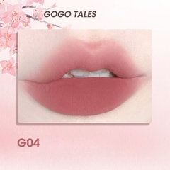 Son Kem Bùn Gogo Tales After Glow Mềm Mịn Lâu Trôi Không Dính Cốc Thin Mud Gauze Lip Glaze GT476