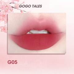 Son Kem Bùn Gogo Tales After Glow Mềm Mịn Lâu Trôi Không Dính Cốc Thin Mud Gauze Lip Glaze GT476