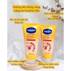 Dưỡng Thể Vaseline Healthy Bright 50X SPF50+ Tuýp 300ml