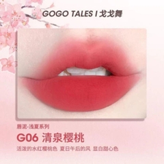 Son Kem Bùn Gogo Tales After Glow Mềm Mịn Lâu Trôi Không Dính Cốc Thin Mud Gauze Lip Glaze GT476