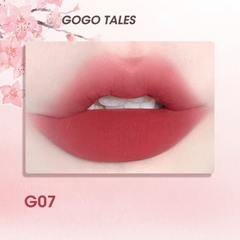 Son Kem Bùn Gogo Tales After Glow Mềm Mịn Lâu Trôi Không Dính Cốc Thin Mud Gauze Lip Glaze GT476