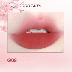 Son Kem Bùn Gogo Tales After Glow Mềm Mịn Lâu Trôi Không Dính Cốc Thin Mud Gauze Lip Glaze GT476