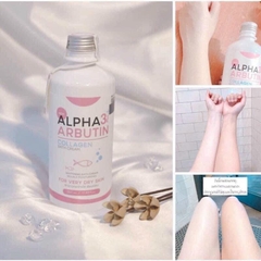 Sữa Tắm Alpha Arbutin Dưỡng Trắng Da Mờ Thâm 3 Plus Collagen Bath Cream Thái Lan 450ml