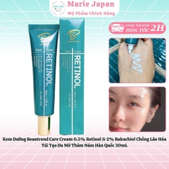 Kem Dưỡng Beautrend 0.5% Retinol & 2% Bakuchiol Chống Lão Hóa Tái Tạo Da Mờ Thâm Nám Hàn Quốc 30mL