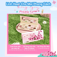 Bảng Phấn Mắt 12 Màu Đa Năng Colorkey, Kèm Cọ Tiện Lợi  Bloom Chase 12-Color Eyeshadow Palette 17.7g