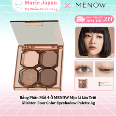 Bảng Phấn Mắt 4 Ô MENOW Mịn Lì Lâu Trôi  Glishten Four Color Eyeshadow Palette 4g