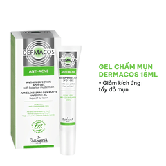 [MUA 1 TẶNG 1] Gel Chấm Mụn Dermacos Anti Acne Anti Imperfection Spot Tuýp 15ml - TẶNG 1 MASK JM