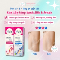 Kem Tẩy Lông Veet Nhẹ Dịu An Toàn Veet Silk & Fresh