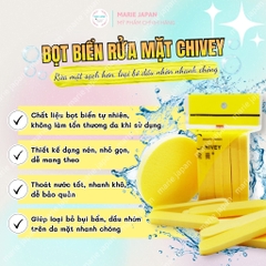 Bọt Biển - Bông Nở Rửa Mặt Chivey Túi 12 Miếng