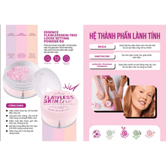 Phấn Phủ Bột 3 Màu Essence hiệu chỉnh màu da, mịn màng Flawless Skin Trio Loose Setting Powder Hộp 8g