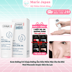 Kem [MUA 1 TẶNG 1] Dưỡng Urê Ziaja Dưỡng Ẩm Siêu Mềm Mịn Cho Da Khô  Med Mocznik Atopic Skin Ba Lan-TẶNG 1 MẶT NẠ JM DERMA CARE