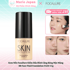 Kem Nền Focallure Kiềm Dầu Đỉnh Căng Bóng Mịn Màng  BB Face Fluid Foundation FA30 31g
