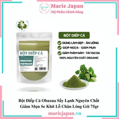 Bột Diếp Cá Obaxua Giảm Mụn Se Khít Lỗ Chân Lông Gói 75gr