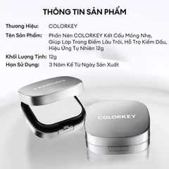 Phấn Phủ Dạng Nén Colorkey Kiềm Dầu Mịn Lì Long Lasting Oil-Control Airy Power 12g