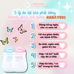 Dung Dịch Vệ Sinh Phụ Nữ Hanayuki Làm Sạch Khử Mùi Vùng Kín Soft & Silk 150ml