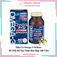 Dầu Cá Omega 3 Orihiro Nhật Bản 180 Viên