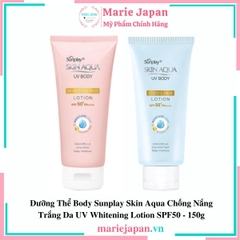 Dưỡng thể Sunplay Skin Aqua UV Cooling Lotion - XANH MÁT LẠNH Tuýp 150g
