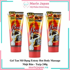 Gel Tan Mỡ Bụng Esteny Hot Body Massage Nhật Bản - Tuýp 240g