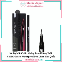 Bút Kẻ Mắt Dạ Cellio Không Lem Trôi Miracle Waterproof Pen Liner