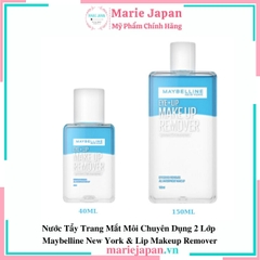 Tẩy Trang Mắt Môi Maybeline Eye & Lip Makeup Remover FULLSIZE Chai 150ml