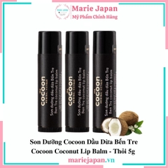 Son Dưỡng Cocoon Dầu Dừa Bến Tre Cocoon Coconut Lip Balm Thỏi 5g