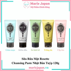 SRM Rosette Cleansing Paste - VÀNG TRẮNG DA Tuýp 120g
