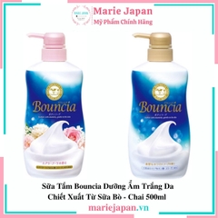 Sữa Tắm Bouncia Dưỡng Ẩm Trắng Da Chiết Xuất Từ Sữa Bò Nhật Bản
