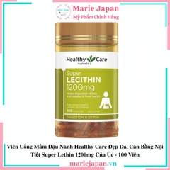 Viên Uống Mầm Đậu Nành Healthy Care Đẹp Da Của Úc 100 Viên