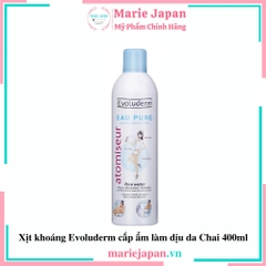 Xịt Khoáng Evoluderm Atomiseur Eau Pure Cấp Ẩm Làm Dịu Da Chai 400ml