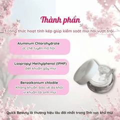 Kem Khử Mùi Ngăn Mồ Hôi Quick Beauty Medicated Deodorant Cream Nhật Bản