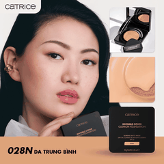 Phấn Nước Catrice Giữu Nền Bền Lì 24h, Dành Cho Mọi Loại Da Invisible Cover Cushion Foundation Hộp 10g