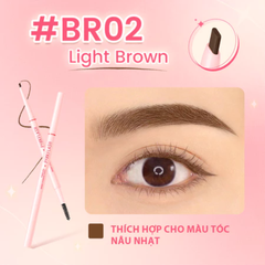 Bút Kẻ Mày Siêu Mảnh 1mm Pinkflash Siêu Dễ Kẻ,  Không Lem Chống Thấm Nước Skinny Eyebrow Pencil E25