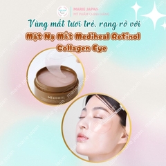 Mặt Nạ Mắt Mediheal Retinol Collagen Eye Ampoule Patch Dưỡng Sáng Mờ Nếp Nhăn Thâm Mắt Hàn Quốc Hộp 60 miếng