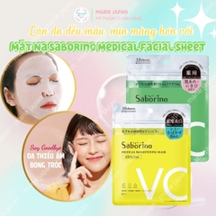 Mặt Nạ Giấy Saborino Medical Facial Sheet Mask Dưỡng Ẩm Da Sáng Khỏe Đều Màu 10 Miếng