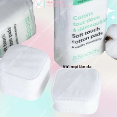 Bông Tẩy Trang La Soirée Premium Cotton Pads 100% Cotton Tự Nhiên Siêu Mềm Mịn Không Xơ Bông