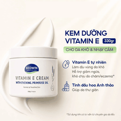 Kem Dưỡng Ẩm Redwin Vitamin E Cream Siêu Mềm Mịn Phục Hồi Da MẪU MỚI 330g