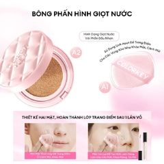 Cushion Chống Nắng COLORKEY SPF 50+ PA++++  Mỏng Nhẹ Lâu Trôi Tự Nhiên Long Lasting Flawless Brightening 11g - TẶNG  1 GƯƠNG CẦM TAY