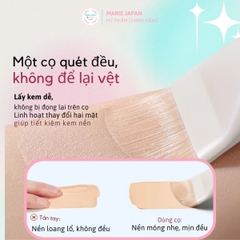 Cọ Tán Nền Tiên Cá Amortals Đầu Vát Lông Dày Mịn Tán Nền Siêu Mỏng Mịn Cao Cấp