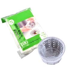 Túi Lọc Rác Bồn Rửa Co Giãn Thoát Nước Tốt Giữ Bồn Rửa Sạch Sẽ Bịch 100 Cái