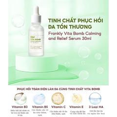 Tinh Chất FRANKLY Vita Bomb Calming And Relief Serum Dưỡng Ẩm Làm Dịu Phục Hồi Da Hàn Quốc 30ml